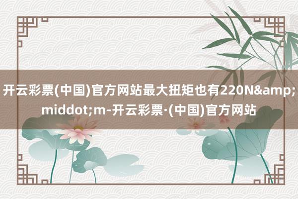 开云彩票(中国)官方网站最大扭矩也有220N&middot;m-开云彩票·(中国)官方网站