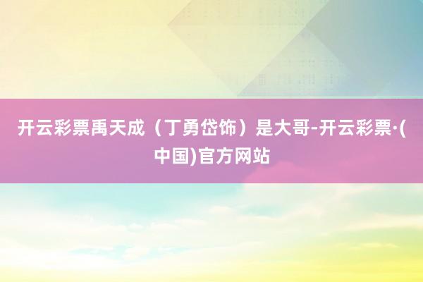 开云彩票禹天成（丁勇岱饰）是大哥-开云彩票·(中国)官方网站