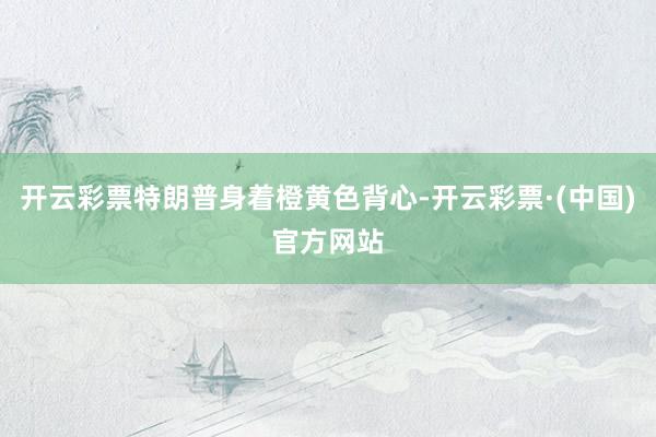 开云彩票特朗普身着橙黄色背心-开云彩票·(中国)官方网站