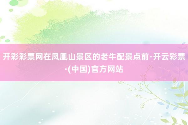 开彩彩票网在凤凰山景区的老牛配景点前-开云彩票·(中国)官方网站